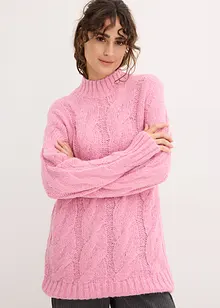 Pull en maille torsadée, bonprix