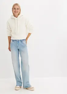 Wide-Leg-Jeans High Waist, Bequembund, bonprix