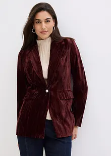 Blazer en velours plissé, bonprix