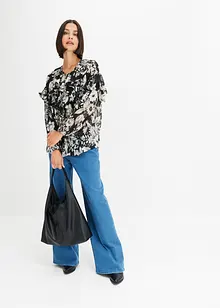 Bluse mit Volants, bonprix