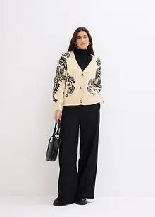 Gilet en maille avec un joli motif, bonprix