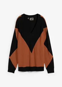 Pull à motif losange, bonprix