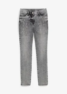 Stretch-Jeans mit Glitzersteinchen, bonprix