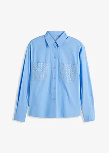 Langärmlige Bluse mit Nieten, bonprix