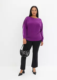 Pull en fine maille à sequins, bonprix