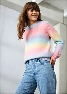 Grobstrick-Pullover aus weichem Woll-Mix, bonprix
