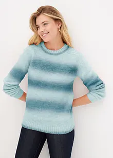 Grobstrick-Pullover aus weichem Woll-Mix, bonprix
