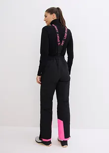 Ski Funktions-Thermohose mit abnehmbaren Trägern, wasserdicht, Straight, bonprix