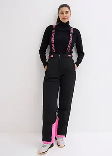 Ski Funktions-Thermohose mit abnehmbaren Trägern, wasserdicht, Straight, bonprix