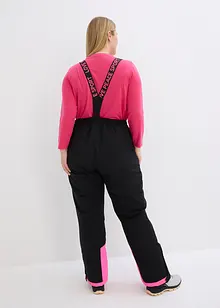 Ski Funktions-Thermohose mit abnehmbaren Trägern, wasserdicht, Straight, bonprix
