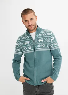 Hautfreundliche Norweger Strickjacke aus reiner Baumwolle, bonprix