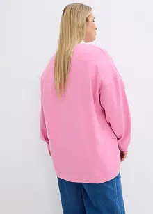 Oversize Sweatshirt mit kleinen Schlitzen am Saum, bonprix