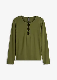 Langarmshirt mit Cut-Outs, bonprix