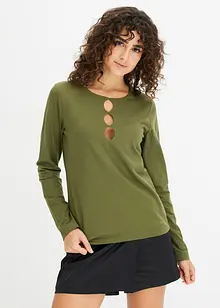 Langarmshirt mit Cut-Outs, bonprix