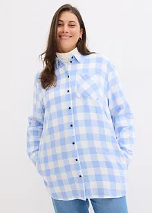 Flanell-Longbluse, bonprix