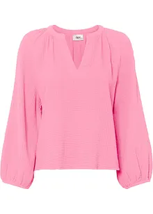 Blouse oversize en gaze de coton, bonprix