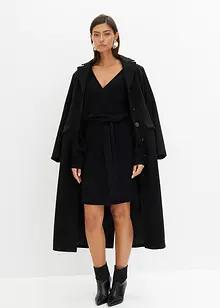 Robe en maille à col V, bonprix