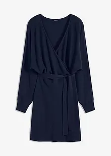 Robe en maille à col V, bonprix