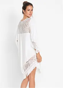 Strand Tunika mit Spitze aus Viskose, bonprix