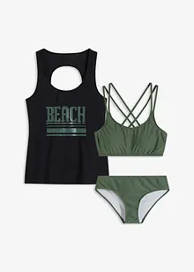 Tankini und Oberteil (3-tlg.Set), bonprix