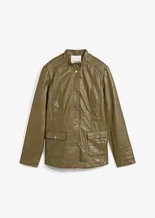 Veste en cuir nappa d'agneau, bonprix