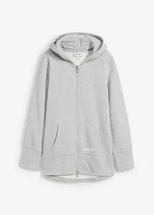 Sweat zippé en doux coton mélangé, bonprix