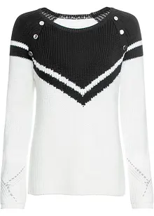 Pullover mit Knöpfen, bonprix