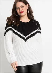 Pullover mit Knöpfen, bonprix