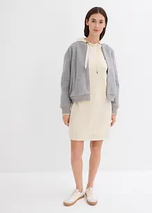 Robe sweat à capuche en coton, bonprix