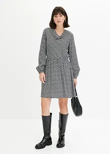 Robe en crêpe texturé, bonprix