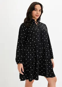 Robe-tunique en crêpe texturé, bonprix