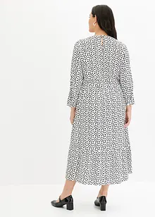 Robe midi en crêpe texturé, bonprix