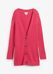 Strickjacke aus Rippstrick, bonprix