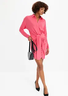 Robe-chemise à détail nœud, bonprix