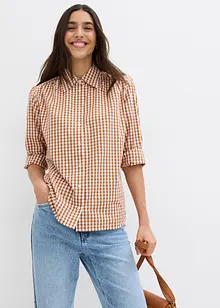 Blouse oversize à carreaux, bonprix