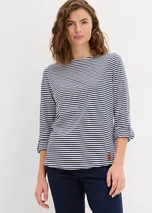Langarmshirt mit U-Boot Ausschnitt, bonprix