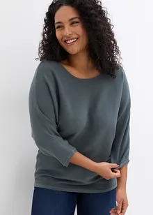 Pull côtelé oversize en viscose mélangée, bonprix