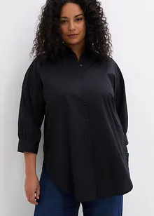 Chemisier oversize en coton à manches 3/4, bonprix