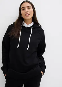 Sweat-shirt à capuche décontracté, manches longues, bonprix