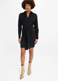 Robe-chemise à détail nœud, bonprix