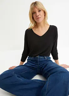 Oversized-Shirt aus fließender Viskose, bonprix