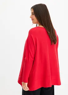 Pull poncho à œillets, bonprix