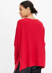 Pull poncho à œillets, bonprix