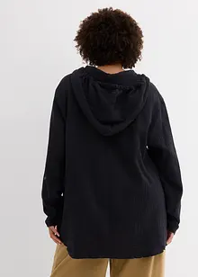 Blouse en mousseline à capuche, bonprix