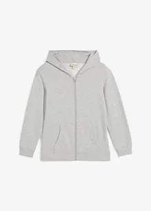 Kapuzen-Sweatjacke aus weichem Bio-Baumwoll-Mix, bonprix