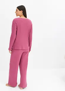 Pyjama en jersey gaufré, bonprix