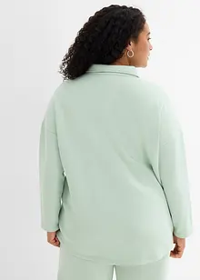 Longue veste molletonnée à poches, bonprix