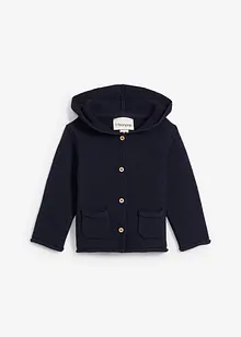 Gilet en maille à capuche, bonprix