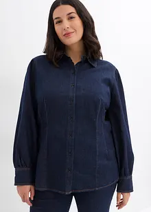 Chemise en jean à manches ballon, bonprix