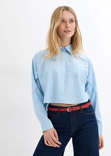 Cropped Bluse aus reiner Baumwolle, bonprix